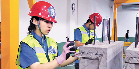 Small but mighty: Girl conquers the world of steels and concrete