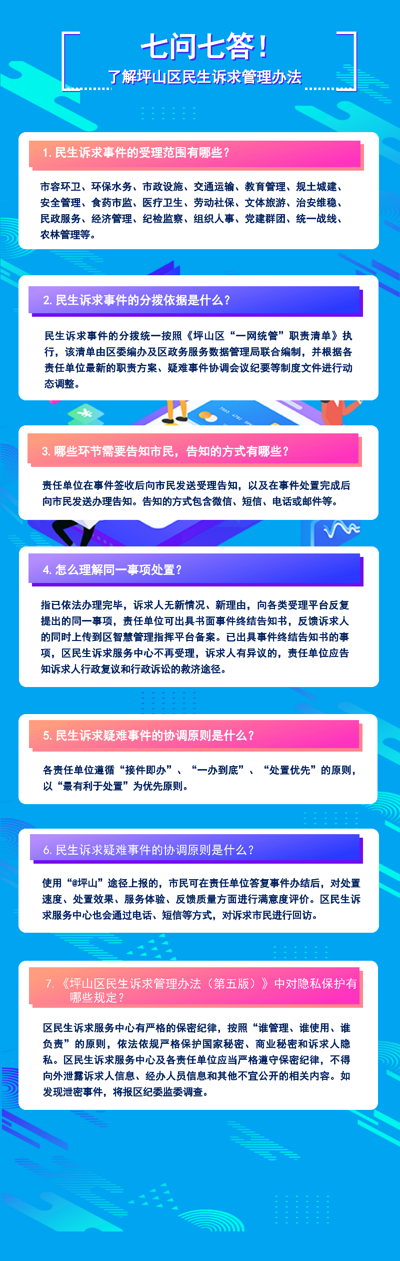 七问七答！了解坪山区民生诉求管理办法