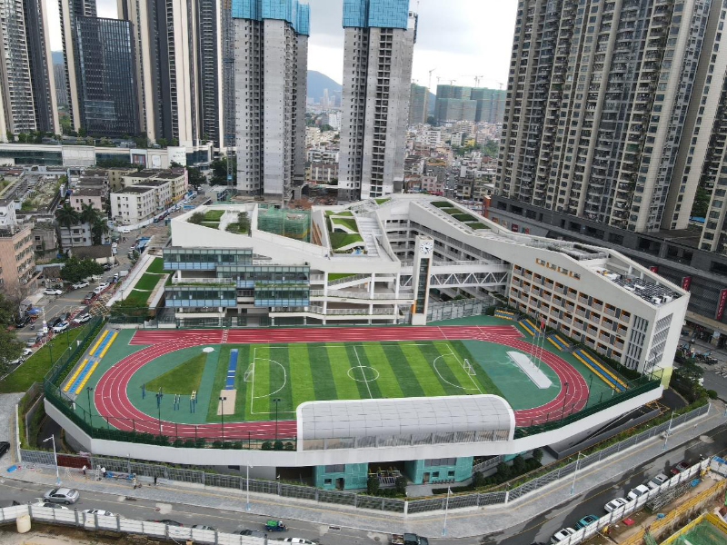 新校园实景鸟瞰图