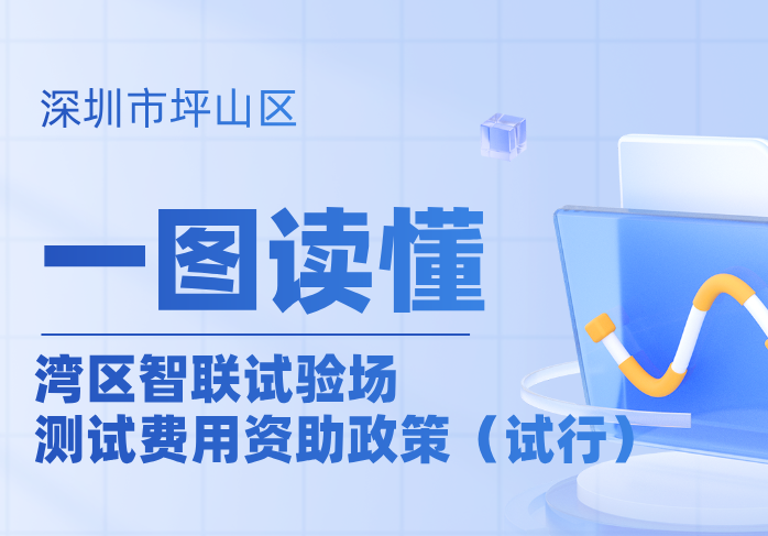 一图读懂|《湾区智联试验场测试费用资助政策（试行）》