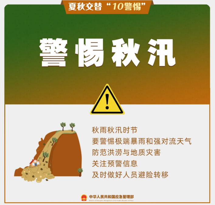 夏秋交替“10警惕”