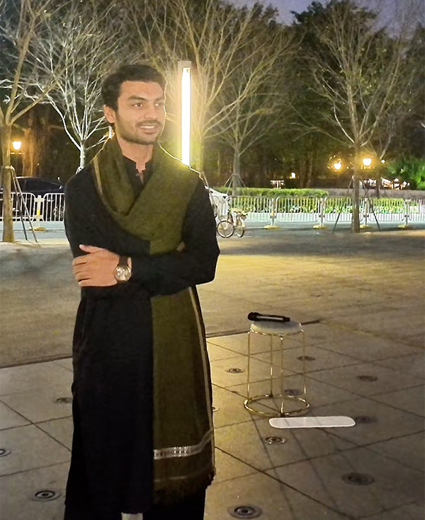 Usman Hameed Qureshi from Pakistan.