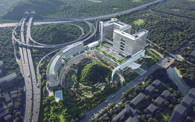 项目鸟瞰效果图